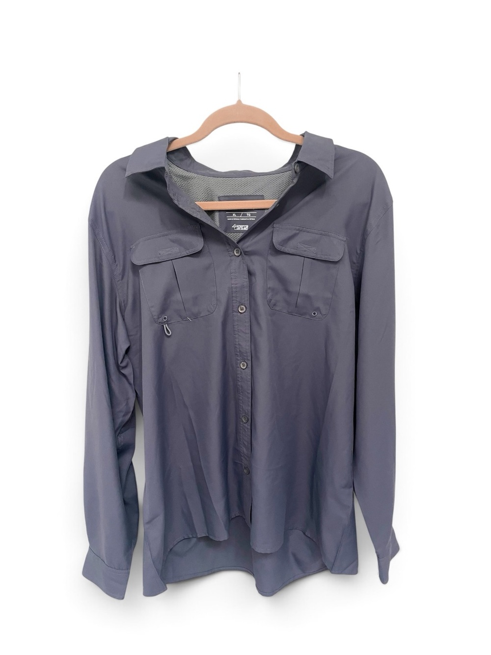 Cabela’s Lightweight Button-Up Shirt in Slate Gray🆕